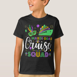 Mardi Gras Cruise Squad Matching Boy T-Shirt