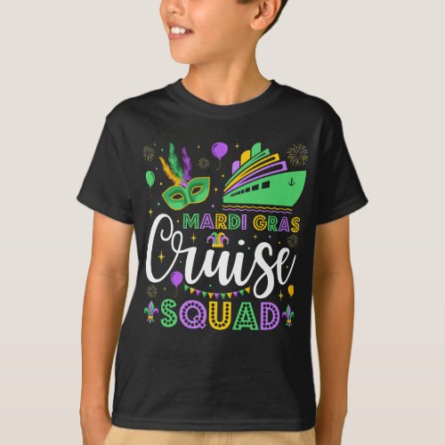 Mardi Gras Cruise Squad Matching Boy T_Shirt