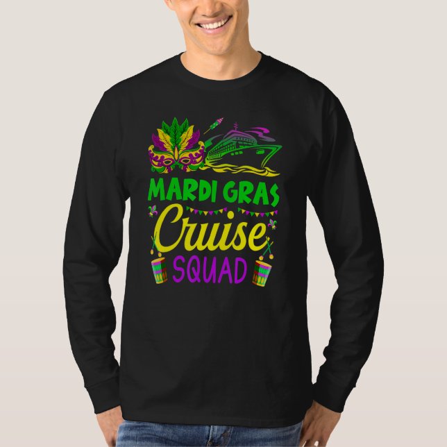 Mardi Gras Cruise Squad Matching Group Cruising Cr T-Shirt (Front)