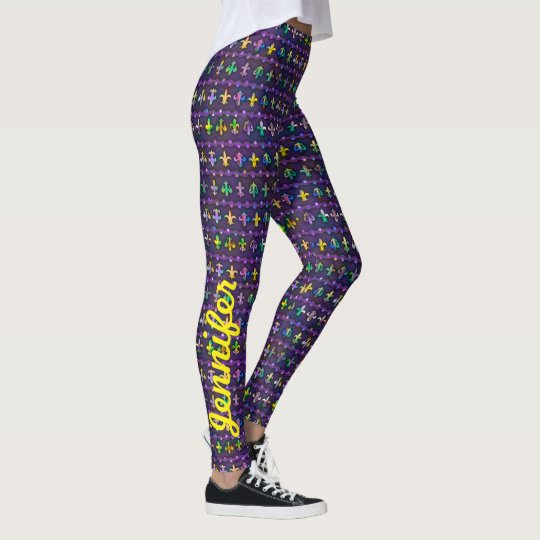 mardi gras yoga pants