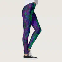 Jewelry Background Mardi Gras Leggings