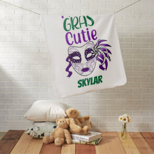 Mardi Gras Cutie Baby Blanket
