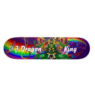 Mardi Gras D. J. Dragon King View notes please Skateboard Deck