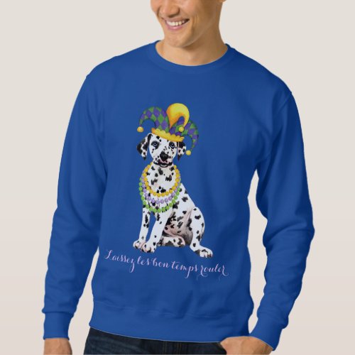 Mardi Gras Dalmatian Sweatshirt