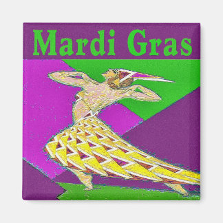 Mardi Gras Dancer Magnet