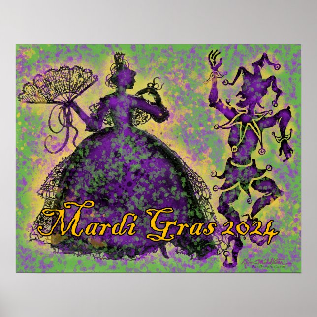 Mardi Gras Dancers Poster (Front)