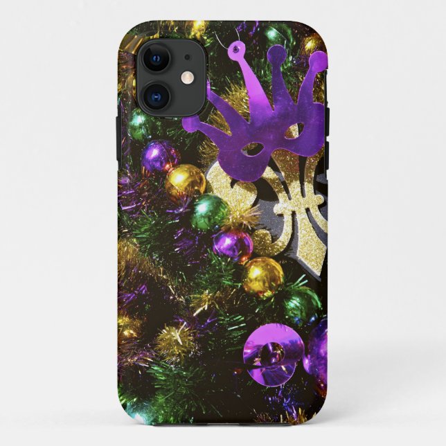 Mardi Gras decorations iPhone Case (Back)