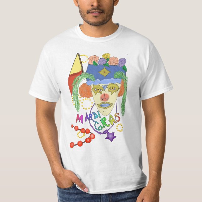 Mardi Gras Design 1 T-Shirt (Front)