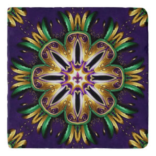 Mardi Gras Design Trivet