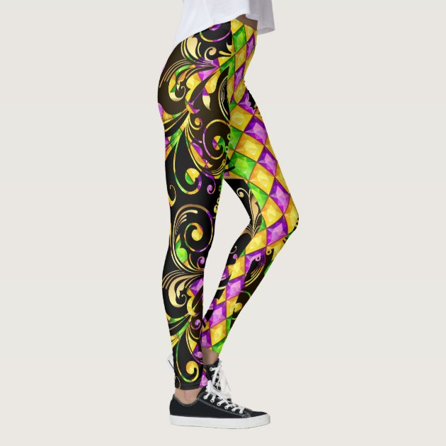 Mardi gras shop running tights