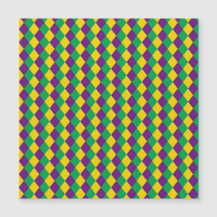 Mardi Gras Diamonds: Vibrant Festive Pattern