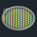 Mardi Gras Diamonds: Vibrant Festive Pattern Belt Buckle<br><div class="desc">Mardi Gras Diamond Seamless Pattern. Violet, Yellow and Green Colors. Mardi Gras diamond pattern in festive colors. Celebrate with style. Experience the elegance of a seamless pattern with white and blue hydrangea flowers. mardi, gras, pattern, diamond, purple, yellow, green, background, illustration, louisiana, chevron, texture, decor, golf, seamless, geometric, celebration, carnival,...</div>