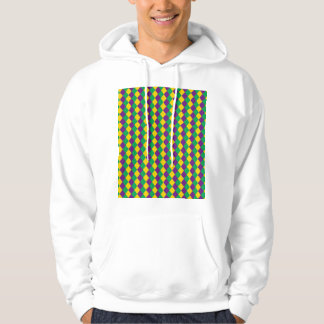 Mardi Gras Diamonds: Vibrant Festive Pattern Hoodie
