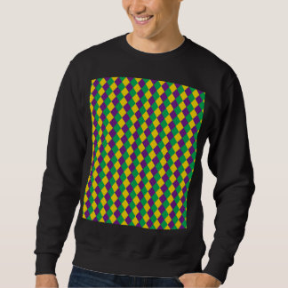 Mardi Gras Diamonds: Vibrant Festive Pattern Sweatshirt