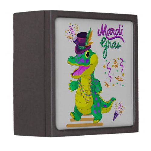 Mardi Gras Dinosaur Gift Box