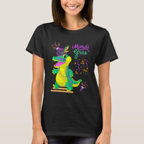 Mardi Gras Dinosaur T_Shirt