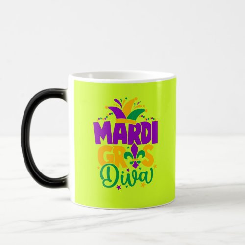 MARDI GRAS DIVA Lime Mug For Divas