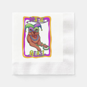 Mardi Gras Dog Napkins
