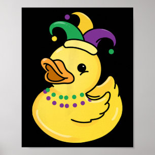 Mardi Gras Duck Poster