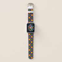 Mardi Gras Easter Purple Green Gold Cute Girly Apple Watch Band