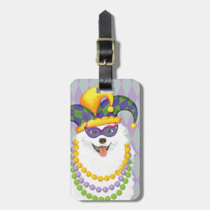 Mardi Gras Eskie Luggage Tag