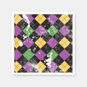 Mardi Gras Essentials Keychain Napkins