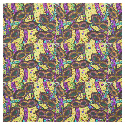 mardi gras style fabric