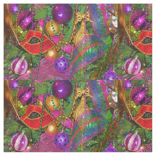 mardi gras fabric pattern