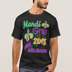 Mardi Gras Fat Tuesday 2018 Celebration Costume T-Shirt