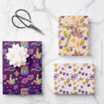 Mardi Gras Fat Tuesday Carnival Wrapping Paper Sheets
