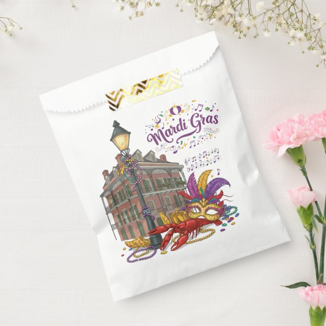 Mardi Gras Favor Bag (Sealed)