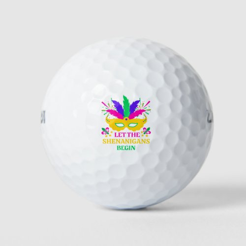 Mardi Gras Festival Let The Shenganins Begin Golf Balls