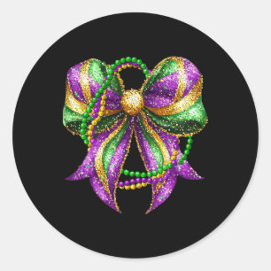 Mardi Gras Festival New Orleans Fleur De Lis Coque Classic Round Sticker
