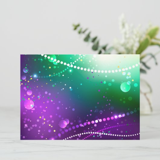 Mardi Gras Festive Purple Background (Standing Front)