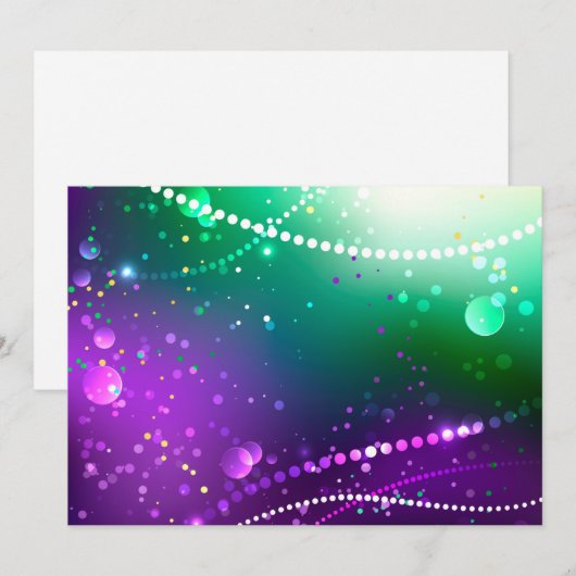 Mardi Gras Festive Purple Background (Front/Back)