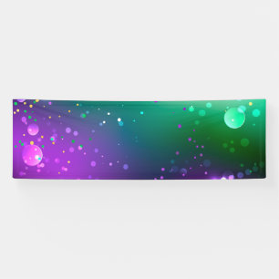 Mardi Gras Festive Purple Background Banner