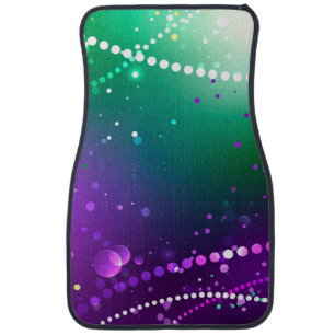 Mardi Gras Festive Purple Background Car Floor Mat