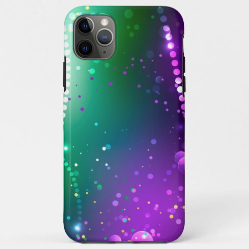 Mardi Gras Festive Purple Background iPhone 11 Pro Max Case