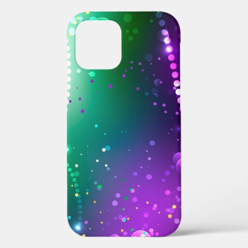 Mardi Gras Festive Purple Background iPhone 12 Pro Case