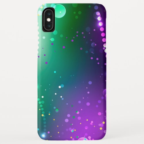 Mardi Gras Festive Purple Background iPhone XS Max Case