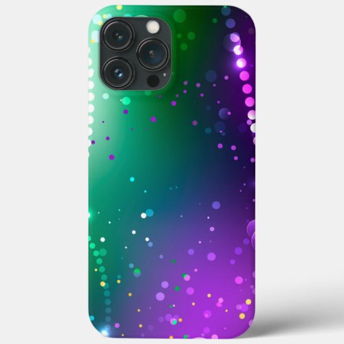 Mardi Gras Festive Purple Background iPhone 13 Pro Max Case