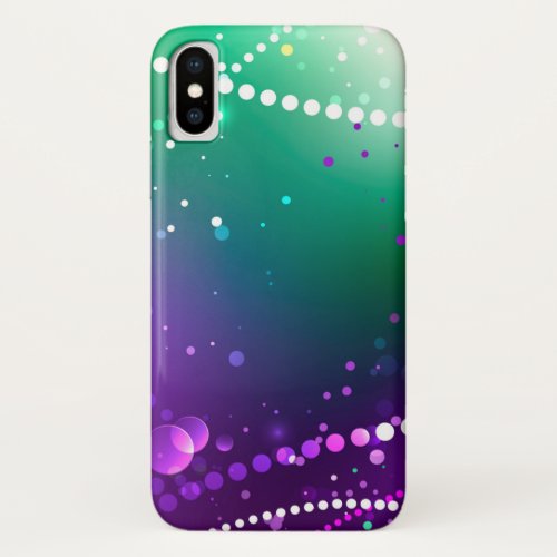 Mardi Gras Festive Purple Background iPhone X Case