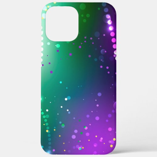 Mardi Gras Festive Purple Background iPhone 12 Pro Max Case