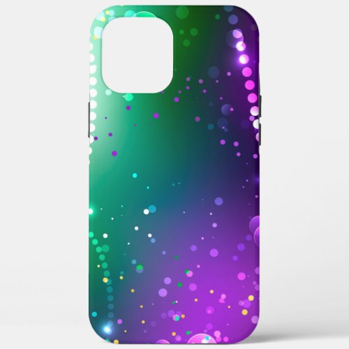 Mardi Gras Festive Purple Background iPhone 12 Pro Max Case