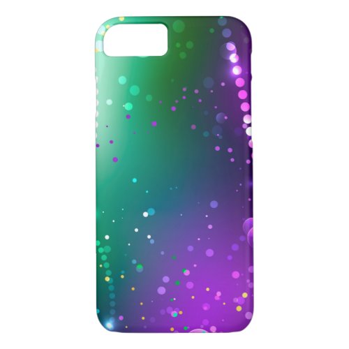 Mardi Gras Festive Purple Background iPhone 87 Case
