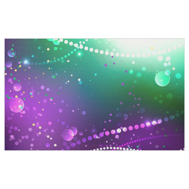 Mardi Gras Festive Purple Background Fabric (Yard)