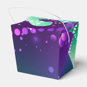 Mardi Gras Festive Purple Background Favor Boxes