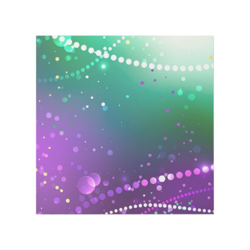 Mardi Gras Festive Purple Background Gallery Wrap
