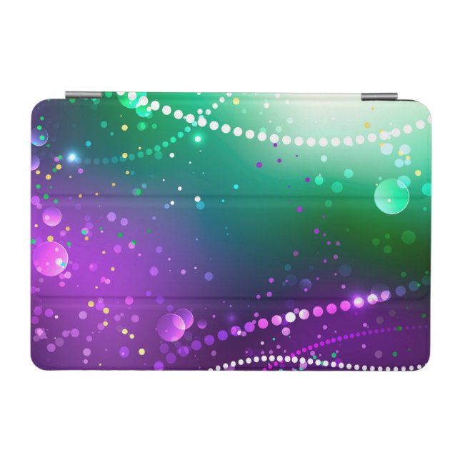 Mardi Gras Festive Purple Background iPad Mini Cover (Horizontal)