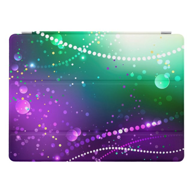 Mardi Gras Festive Purple Background iPad Pro Cover (Horizontal)
